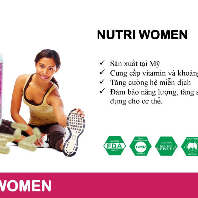 Viên uống bổ sung Vitamin khoáng chất NUTRIWOMEN Damode dành cho nữ lọ 100 viên