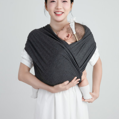 [Thiết Kế Mới - Màu Charcoal] Địu Vải Em Bé Sling Baby Sling Nova/Nova Plus Dễ Địu Êm Vai An Toàn Cho Bé 0–24 Tháng