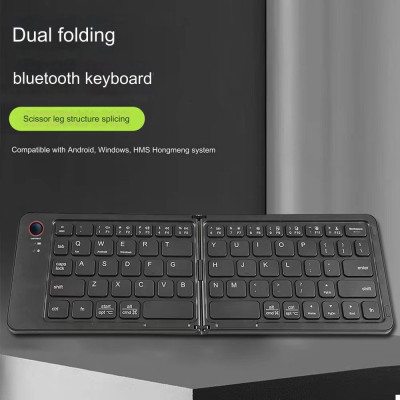 Bàn phím Gấp gọn không dây Bluetooth B23 pin sạc TypeC cho máy tính , điện thoại , máy tính bảng hàng nhập khẩu