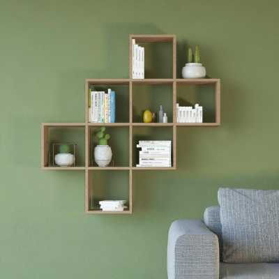 Kệ gỗ trưng bày kiểu dáng nhỏ gọn SMLIFE Wahbi