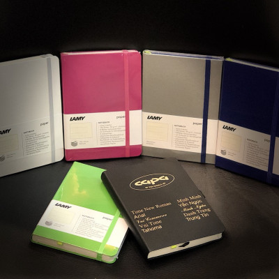 Gift Set Lamy Notebook A5 Softcover Black + Lamy Safari Ocean Blue - GSNSa001