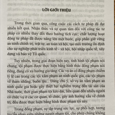 Đồng Phạm Trong Luật Hình Sự Việt Nam