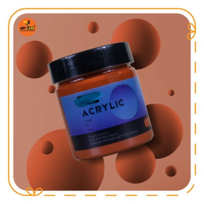 Màu Vẽ Acrylic Tone Xanh Lá Nâu Đen Trắng - Màu Vẽ Trên Mọi Chất Liệu