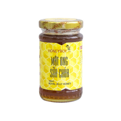 Mật ong thiên nhiên 5 sạch Honeyboy 1kg và Mật ong sữa chúa Honeyboy 100ml