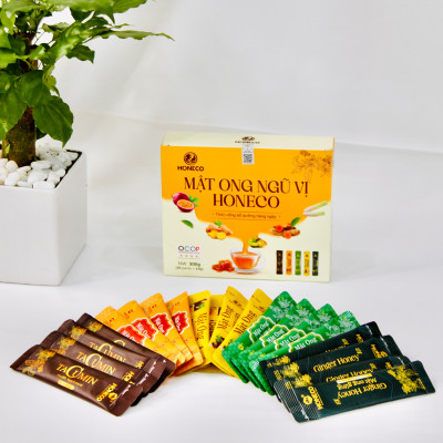Mật ong Ngũ Vị HONECO (Hộp 20 gói)