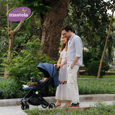 Xe đẩy gấp gọn cho bé Mastela HN275 - Xe đẩy em bé siêu nhẹ, thoáng khí bảo hành 12 tháng