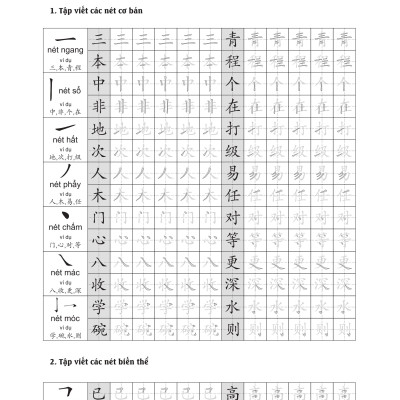 Giáo Trình Tiếng Trung Tăng Cường - Luyện Viết Chữ Hán - Tặng Video Học Viết Chữ Online