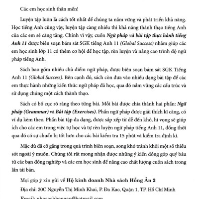 Ngữ Pháp Và Bài Tập Thực Hành Tiếng Anh 11 (Bám Sát SGK Tiếng Anh 11 - Global Success) _HA
