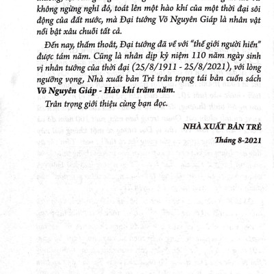 Võ Nguyên Giáp - Hào Khí Trăm Năm (Tái Bản)