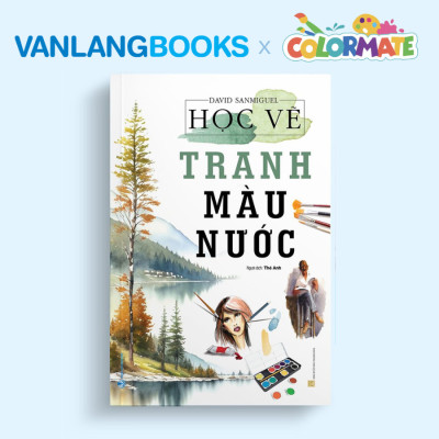 Sách Học Vẽ Tranh Màu Nước + Hộp 24 Tuýp Màu Vẽ Gouache Paint - Vanlangbooks x Colormate