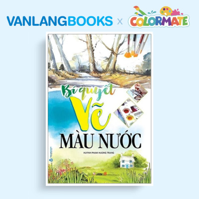 Sách Bí Quyết Vẽ Màu Nước (Tái Bản) + Hộp 36 Bánh Màu Nước Watercolor Cakes - Vanlangbooks x Colormate