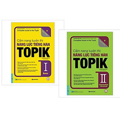 - Combo Cẩm  Nang Luyện Thi Năng Lực Tiếng Hàn TOPIK ( Tập 1 + Tập 2 ) + CD - - Bản Quyền
