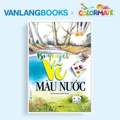 Sách Bí Quyết Vẽ Màu Nước (Tái Bản) + Hộp 8 Màu Vẽ Poster Paint 20ml - Vanlangbooks x Colormate