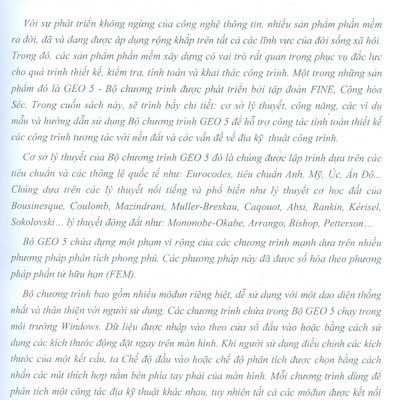 Tính Toán Công Trình Tương Tác Với Nền Đất Bằng Phần Mềm GEO5 - Geotechnical Software Suite (Tái bản)