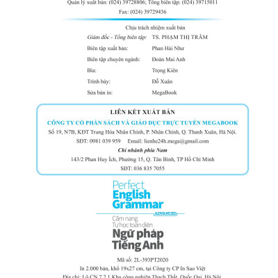 Perfect English Grammar - Cẩm Nang Tự Học Toàn Diện Ngữ Pháp Tiếng Anh - Advanced