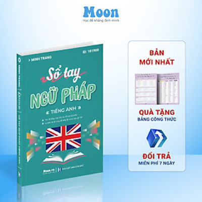 Sổ tay tổng ôn ngữ pháp Tiếng anh Moonbook cỡ A5