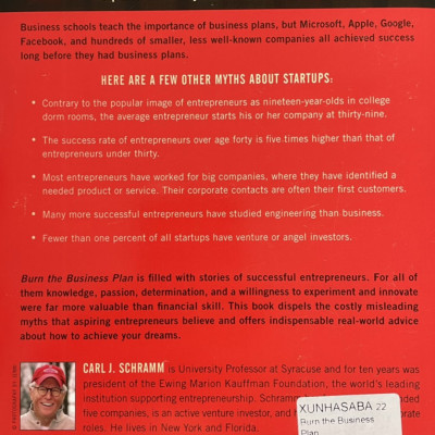 Sách self-help - Tiếng Anh: Burn the Business Plan