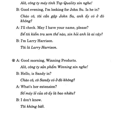 Tiếng Anh Qua Điện Thoại - Kèm CD