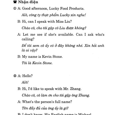 Tiếng Anh Qua Điện Thoại - Kèm CD