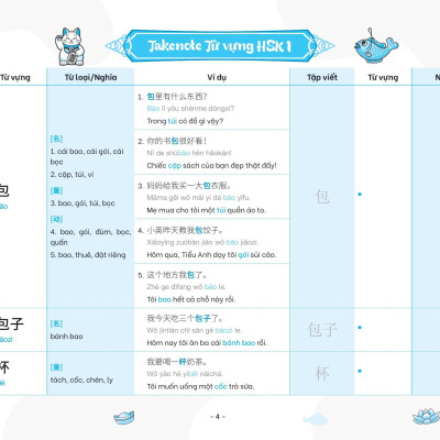 Sách - Takenote - Từ Vựng HSK Tiếng Trung - HSK1 (Cung Cấp 500 Từ Vựng)