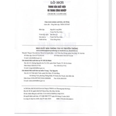 Lò Hơi trong sản xuất điện và trong công nghiệp  ( xbtt)