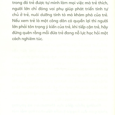 Khen Sao Cho Đúng, Mắng Sao Cho Chuẩn - Nuôi Dạy Một Đứa Trẻ Tự Lập Theo Phương Pháp Giáo Dục Montessori Và Reggio Emilia