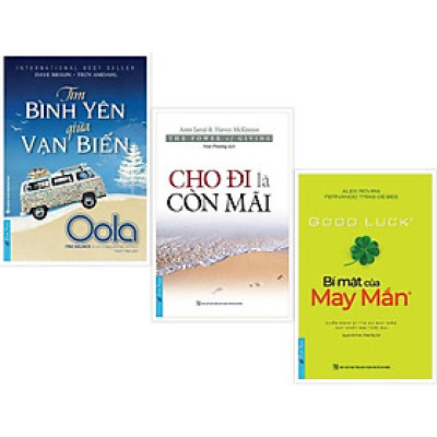 Sách Combo Tìm Bình Yên Giữa Vạn Biến Oola + Cho Đi Là Còn Mãi + Bí Mật Của May Mắn (Khổ Lớn) - First News - BẢN QUYỀN