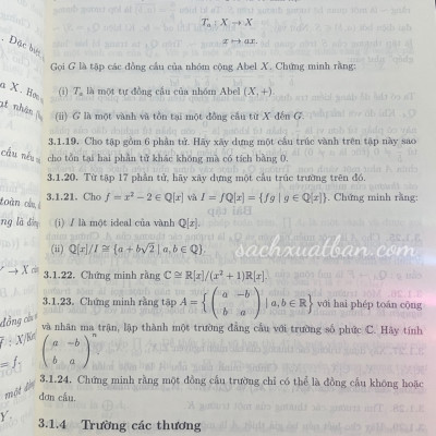 Sách Bài Tập Cơ Sở Đại Số Hiện Đại