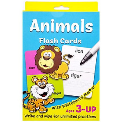 Write & Wipe Flash Cards - Animals
