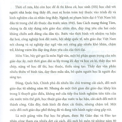 Môn Ngữ Văn Và Dạy Học Ngữ Văn Trong Trường Phổ Thông