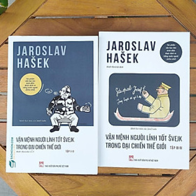 Trọn bộ Vận Mệnh Người Lính Tốt Švejk Trong Đại Chiến Thế Giới (2 quyển - 4 tập) - Kèm Postcard