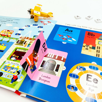 My First London Alphabet - SÁCH TƯƠNG TÁC LẬT MỞ HỌC BẢNG CHỮ CÁI