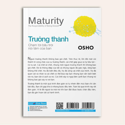 Sách  OSHO Trưởng Thành  Chạm Tới Bầu Trời Nội Tâm Của Bạn  -First News - BẢN QUYỀN