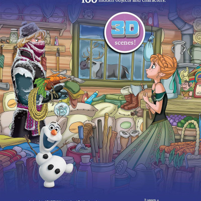 Sách ngoại văn: 3D Look And Find - Disney Frozen