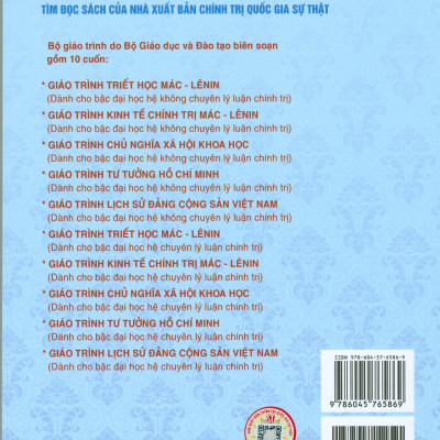 Combo 3 cuốn Giáo Trình Triết Học Mác – Lênin + Giáo Trình Tư Tưởng Hồ Chí Minh + Giáo Trình Chủ Nghĩa Xã Hội Khoa Học (Dành Cho Bậc Đại Học Hệ Không Chuyên Lý Luận Chính Trị) - Bộ mới năm 2021