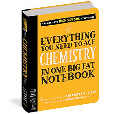 Sách Everything You Need To Ace Chemistry Big Fat Notebooks - Sổ Tay Hoá Học ( Tiếng Anh ) - Tổng Hợp Kiến Thức Hóa Học Từ lớp 8 Đến lớp 12 - Á Châu Books, Bìa Cứng, In Màu