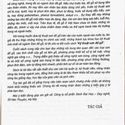 Kỹ thuật sơn đồ gỗ