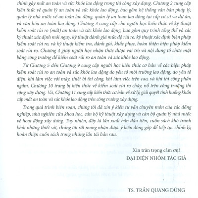 Giáo Trình An Toàn Và Sức Khoẻ Lao Động Trong Thi Công Xây Dựng