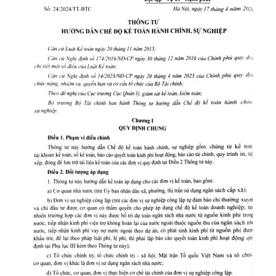 Hướng Dẫn Thực Hành 161 Sơ Đồ Kế Toán Hành Chính, Sự Nghiệp (KT)