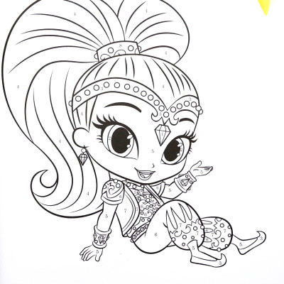 Shimmer And Shine Leave A Little Sparkle! Colour By Number