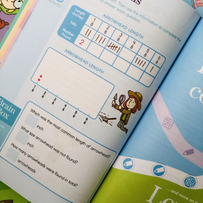 Sách summer brain quest 3&4 phát triển tư duy iq cho bé - in màu ( tiếng anh, 8 - 9 tuổi )