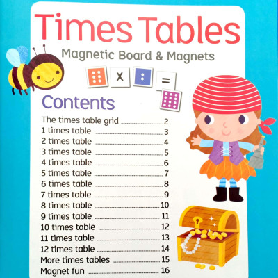 Little Genius Times Table - Magnetic Board & Magnets