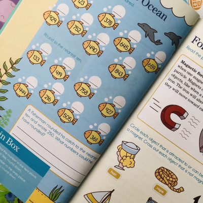 Sách summer brain quest 3&4 phát triển tư duy iq cho bé - in màu ( tiếng anh, 8 - 9 tuổi )