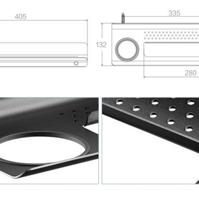 Kệ đa năng kèm ly thủy tinh dòng Cologne Moen - ACC2704BLK