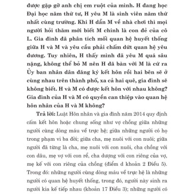 Các tình huống thường gặp trong lĩnh vực hôn nhân và gia đình - bản in 2024