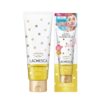 Gel Tẩy Trang Nóng Làm Sạch Sâu Và Dưỡng Trắng Da Kose Softymo Lachesca Hot Gel Mild Cleansing (200 G)