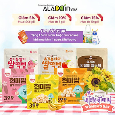 Set Bánh ăn dặm hữu cơ có hương vị cho bé từ 6 tháng tuổi - ALADDINVINA