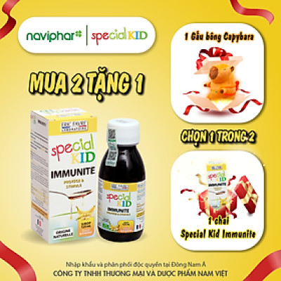 TPBVSK Special Kid Immunité - Hỗ trợ tăng cường sức đề kháng, hỗ trợ giảm nguy cơ mắc các bệnh do nhiễm khuẩn (125ml)[Siro - Nhập khẩu Pháp]