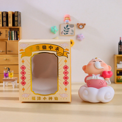 Tượng Nguyệt Lão Trang Trí Decor Có Đèn_ Hàng chính hãng