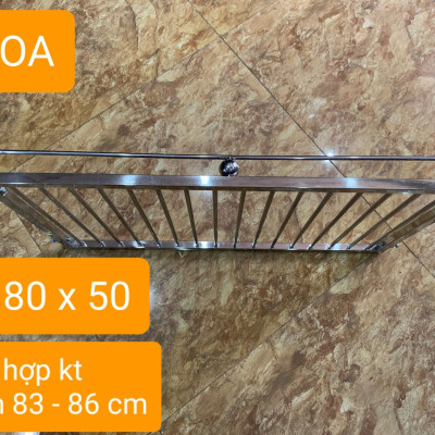 GIÁ GẦM BẾP , KỆ ĐỂ ĐỒ NHÀ BẾP INOX 304 .KT 80X50 cm (giá 1sp)